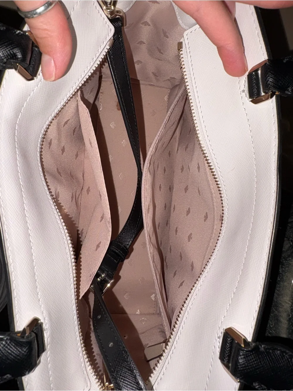 kate spade structured leather